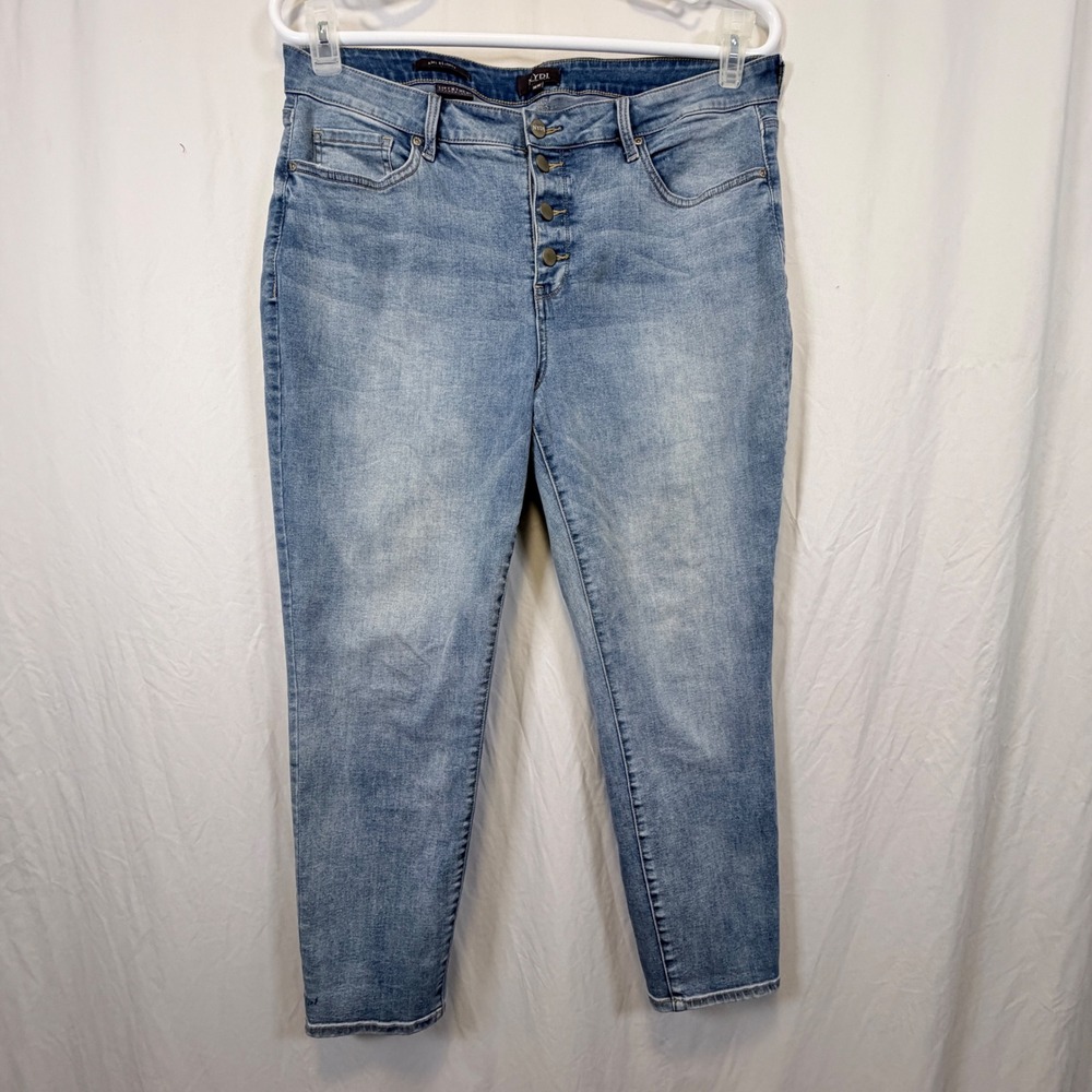 NYDJ Ami Skinny Jeans Light Blue Button Fly Lift‎ Tuck Technology 16W